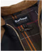 Women's Barbour Luella Waxed Jacket - Black / Classic Tartan