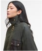 Women's Barbour Luella Waxed Jacket - Fern / Ancient Tartan