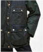 Women's Barbour Keeley Wax Jacket - Fern / Sage / Duffle Bag / Ancient Tartan