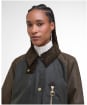 Women's Barbour Evette Waxed Jacket - FERN/BEECH/ANCIE