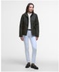 Women's Barbour Fern Waxed Jacket - Fern / Classic Tartan