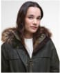 Women's Barbour Durham City Waxed Parka - Fern