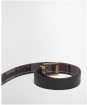 Men's Barbour Reversible Tartan Leather Belt - Black / Modern Tartan