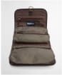 Men’s Barbour Wax Hanging Washbag - OLIVE/BEACON
