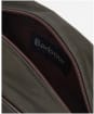 Men’s Barbour Wax Washbag - OLIVE/BEACON