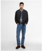Men's Barbour International Dobson Casual Varsity Jacket - Black