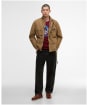 Men's Barbour International Washed Casual A7 Jacket - Sandstone