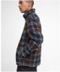 Men's Barbour Tartan Zip Through Fleece Jacket - Midnight Oak Tartan