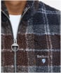 Men's Barbour Tartan Zip Through Fleece Jacket - Midnight Oak Tartan