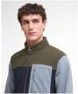 Men's Barbour Colour Block Fleece Full Zip Jacket - Navy