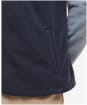 Men's Barbour Colour Block Fleece Full Zip Jacket - Navy