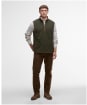 Men's Barbour Harwood Gilet Fleece - Olive