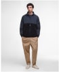 Men's Barbour Reel Hybrid Fleece Jacket - Thyme