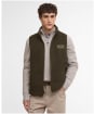 Men's Barbour Reversible Fleece Gilet - Fern