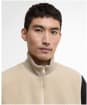 Men's Barbour International Ryefeld Fleece Gilet - Light Stone