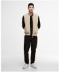 Men's Barbour International Ryefeld Fleece Gilet - Light Stone