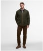 Men's Barbour Harwood Zip Through Fleece - Olive