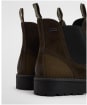 Men's Barbour Patton Waterproof Chelsea Boots - OILED BROWN SUED