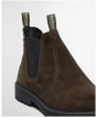 Men's Barbour Patton Waterproof Chelsea Boots - OILED BROWN SUED