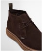 Men's Barbour Blaine Chukka Boots - Choc Suede