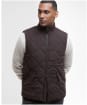 Men's Barbour City Chelsea Quilted Gilet - BLACK OAK/MIDNIG