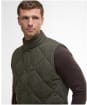 Men's Barbour Winter Lowerdale Quilted Gilet - Dark Olive