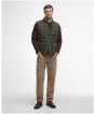 Men's Barbour Winter Lowerdale Quilted Gilet - Dark Olive