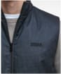 Men's Barbour International Darton Check Gilet - Black / Sage Check