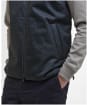 Men's Barbour International Darton Check Gilet - Black / Sage Check