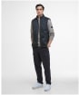 Men's Barbour International Darton Check Gilet - Black / Sage Check