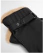 Men's Barbour Leather Utility Gloves - New Black