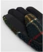 Men's Barbour Field Tartan Waterproof Fleece Gloves - Classic Tartan