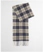 Men’s Barbour Tartan Scarf and Glove Gift Set - GREY MIDNIGHT TA
