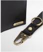 Men's Barbour Brunton Leather Gift Set - Black Deboss Tartan