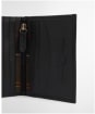Men's Barbour Brunton Leather Gift Set - Black Deboss Tartan