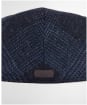 Men's Barbour Deveron Tweed Flat Cap - Navy
