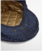 Men's Barbour Deveron Tweed Flat Cap - Navy