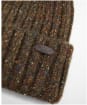 Men's Barbour Kelson Fleck Pom Beanie Hat - Olive