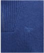 Men's Barbour Essential Wool Half Zip Sweater - Atlantic Blue