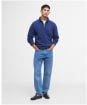 Men's Barbour Essential Wool Half Zip Sweater - Atlantic Blue