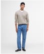 Men's Barbour Essential Lambswool V Neck Sweater - Washed Stone