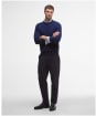 Men's Barbour Essential Lambswool Crew Neck Sweater - Atlantic Blue