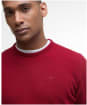 Men's Barbour Essential Lambswool Crew Neck Sweater - Biking Red