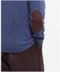 Men's Barbour Patch Crew Neck Lambswool Sweater - Dark Indigo
