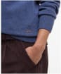 Men's Barbour Patch Crew Neck Lambswool Sweater - Dark Indigo
