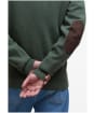 Men's Barbour Patch Zip Through Sweater - Olive