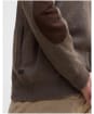 Men's Barbour Patch Zip Through Sweater - Dark Stone
