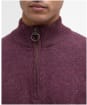 Men's Barbour Holden Half Zip Sweater - Ruby Marl