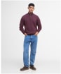 Men's Barbour Holden Half Zip Sweater - Ruby Marl