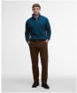 Men's Barbour Nelson Essential Half Zip Sweater - Mallard Green